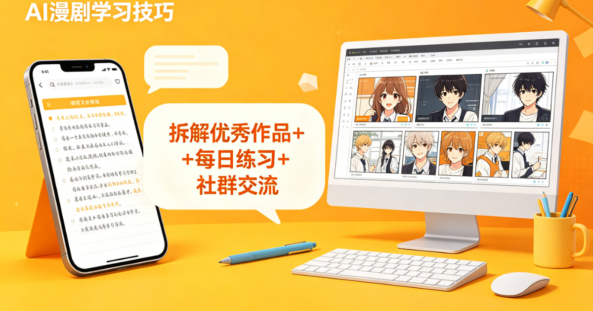 平时没时间AI漫剧直接线上学习